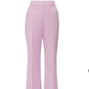 Sportmax Hangar High-rise Flared Virgin Wool Light Pink Pants